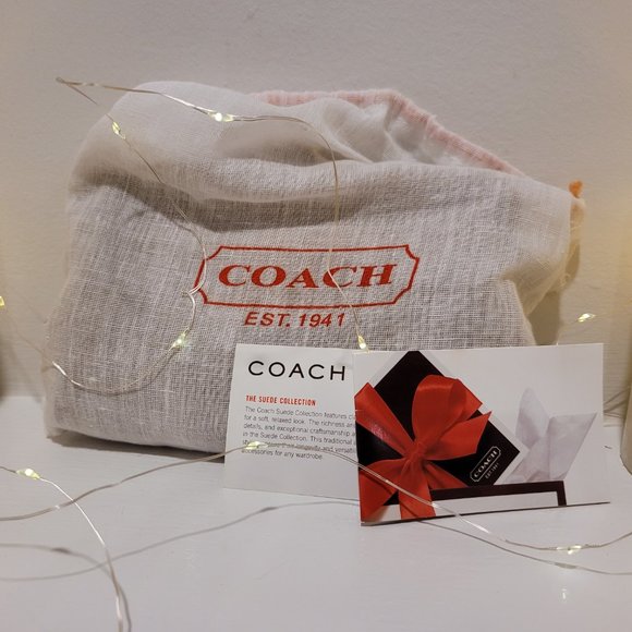 COACH Suede Clutch Wristlet - NEW - Picture 3 of 6